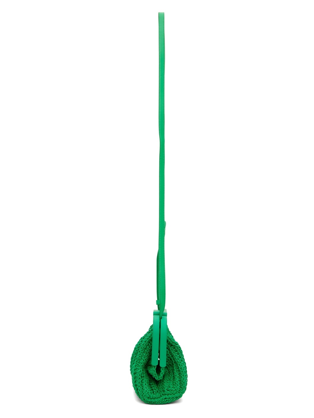 Green Crochet Small Point Bag - 2