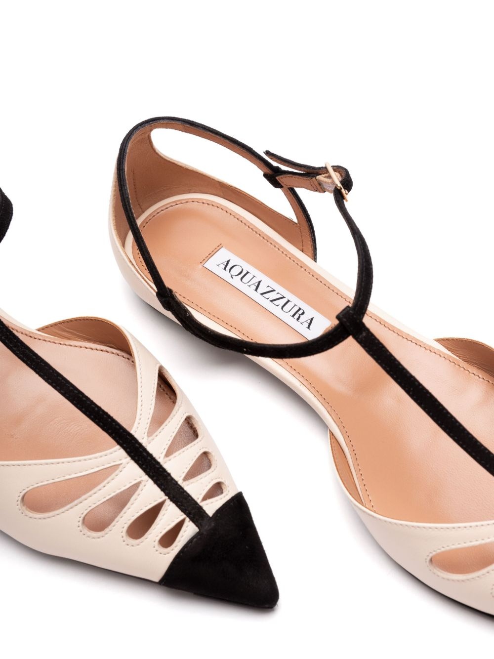 cut-out leather pumps - 2