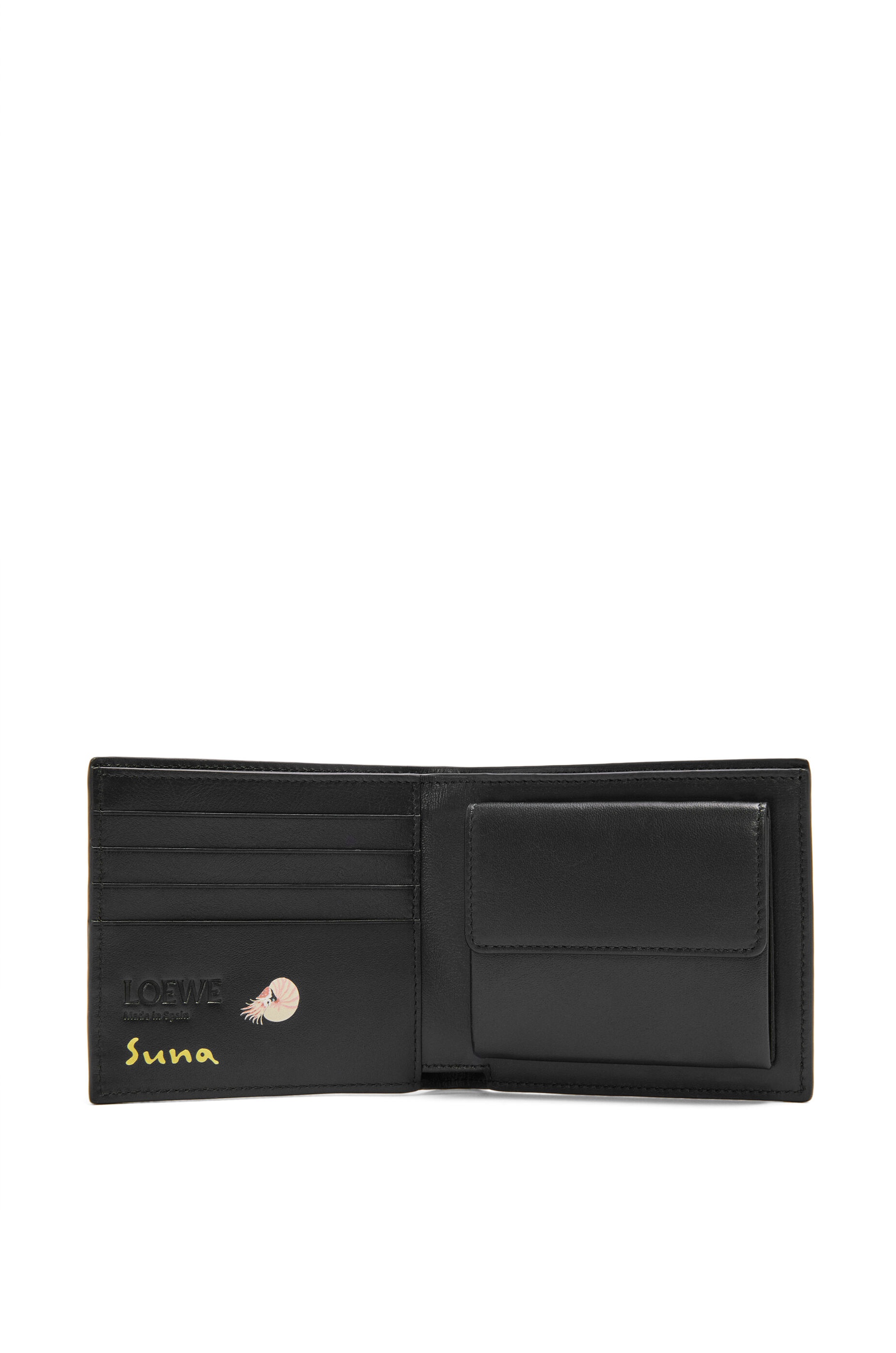 Deep Sea bifold coin wallet in nappa calfskin - 2