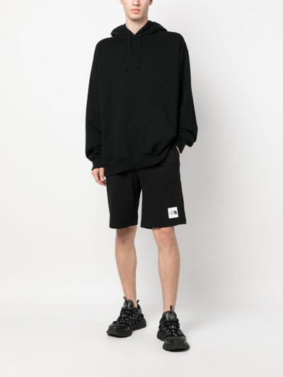 The North Face logo-patch cotton track shorts outlook