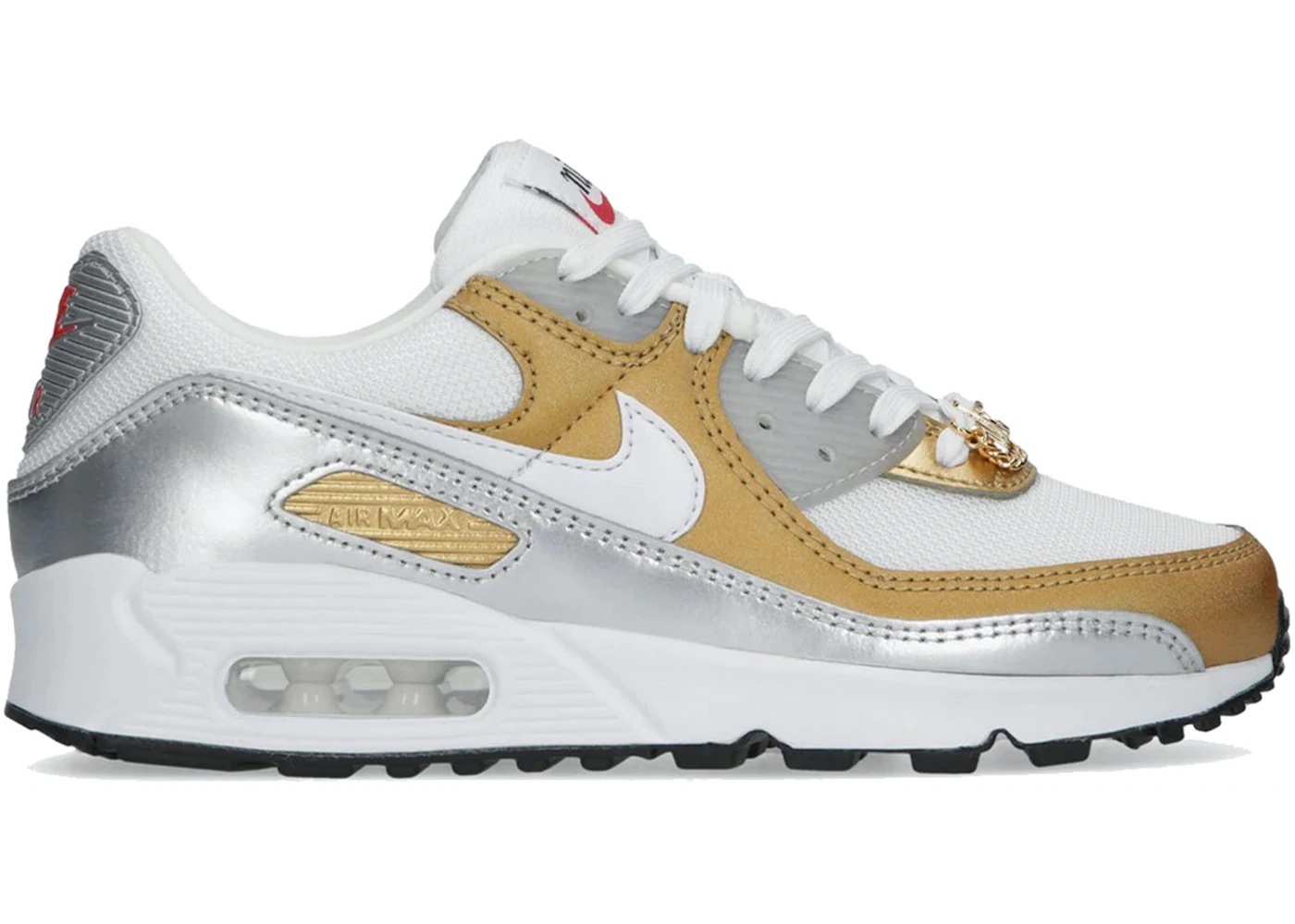Nike Nike Air Max 90 SE White Metallic Gold (W) | stockx