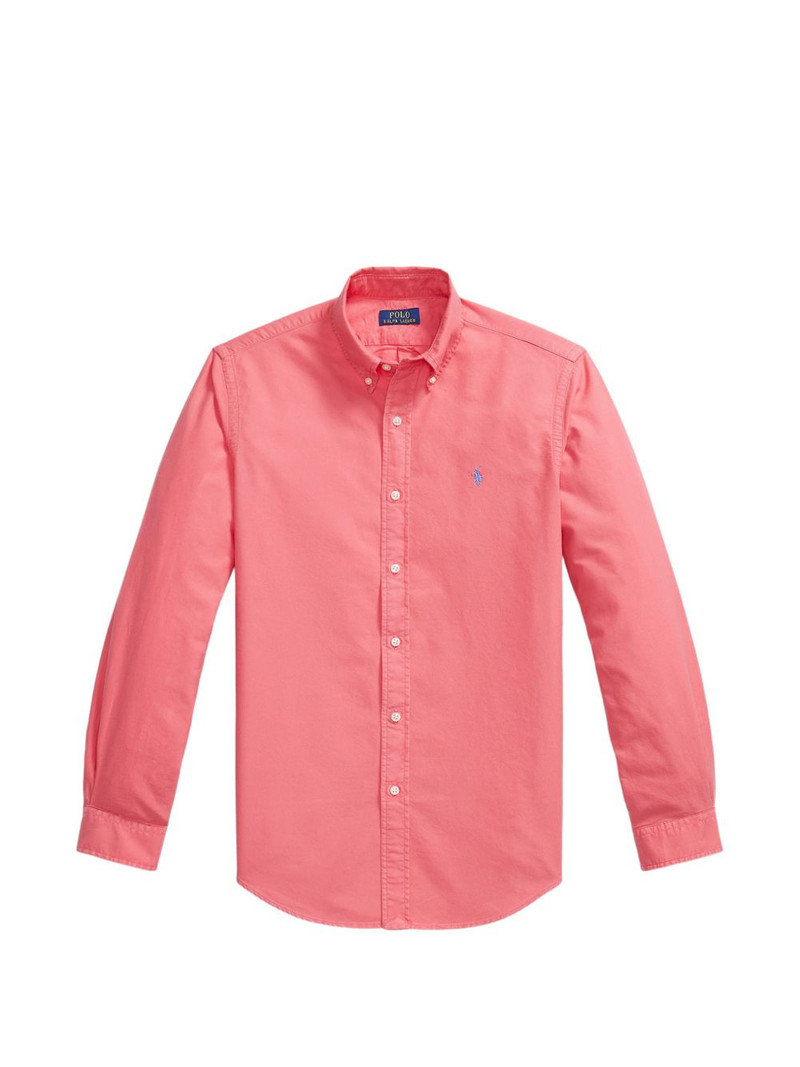 embroidered custom fit oxford shirt 1