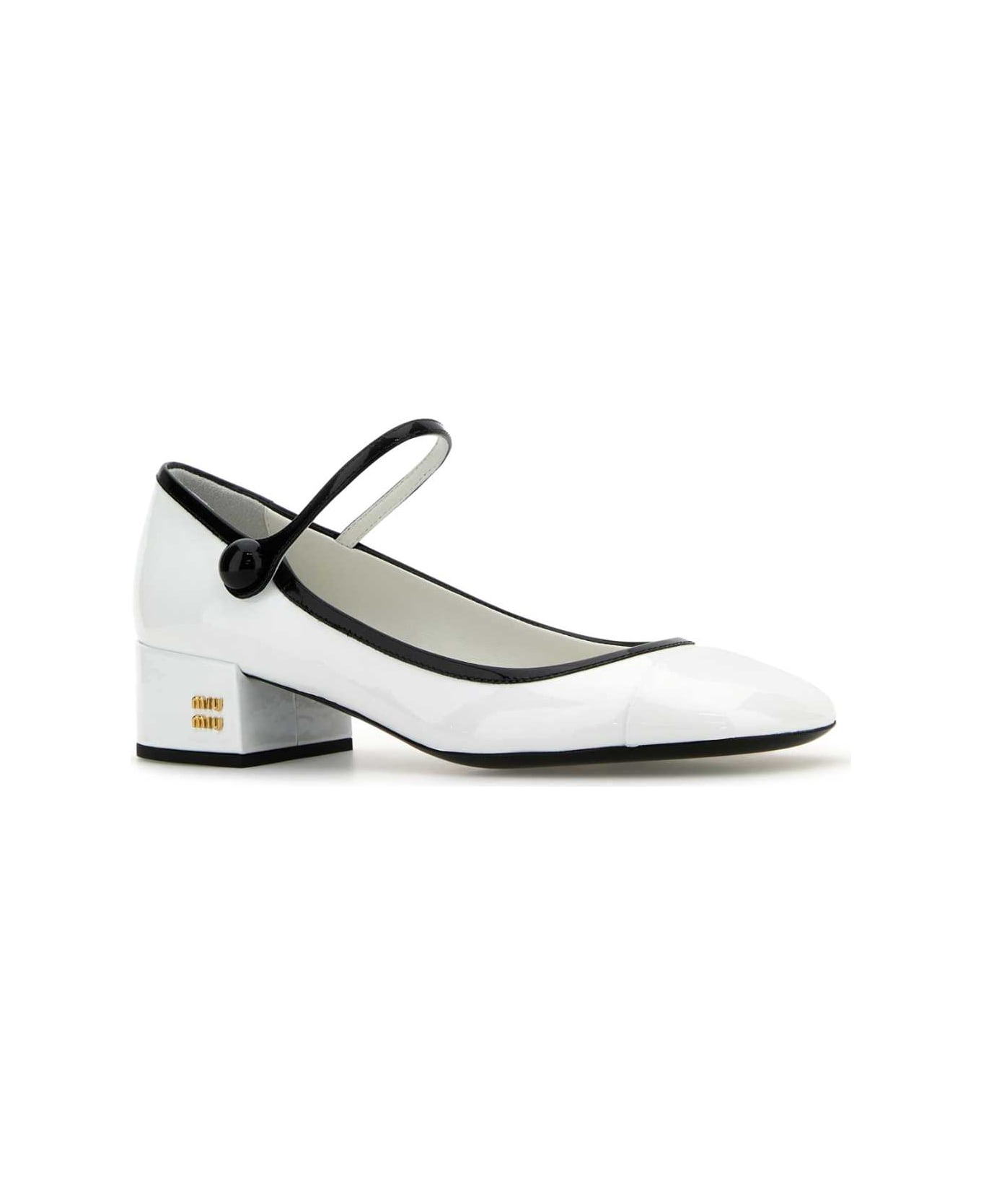 White Leather Pumps - 2
