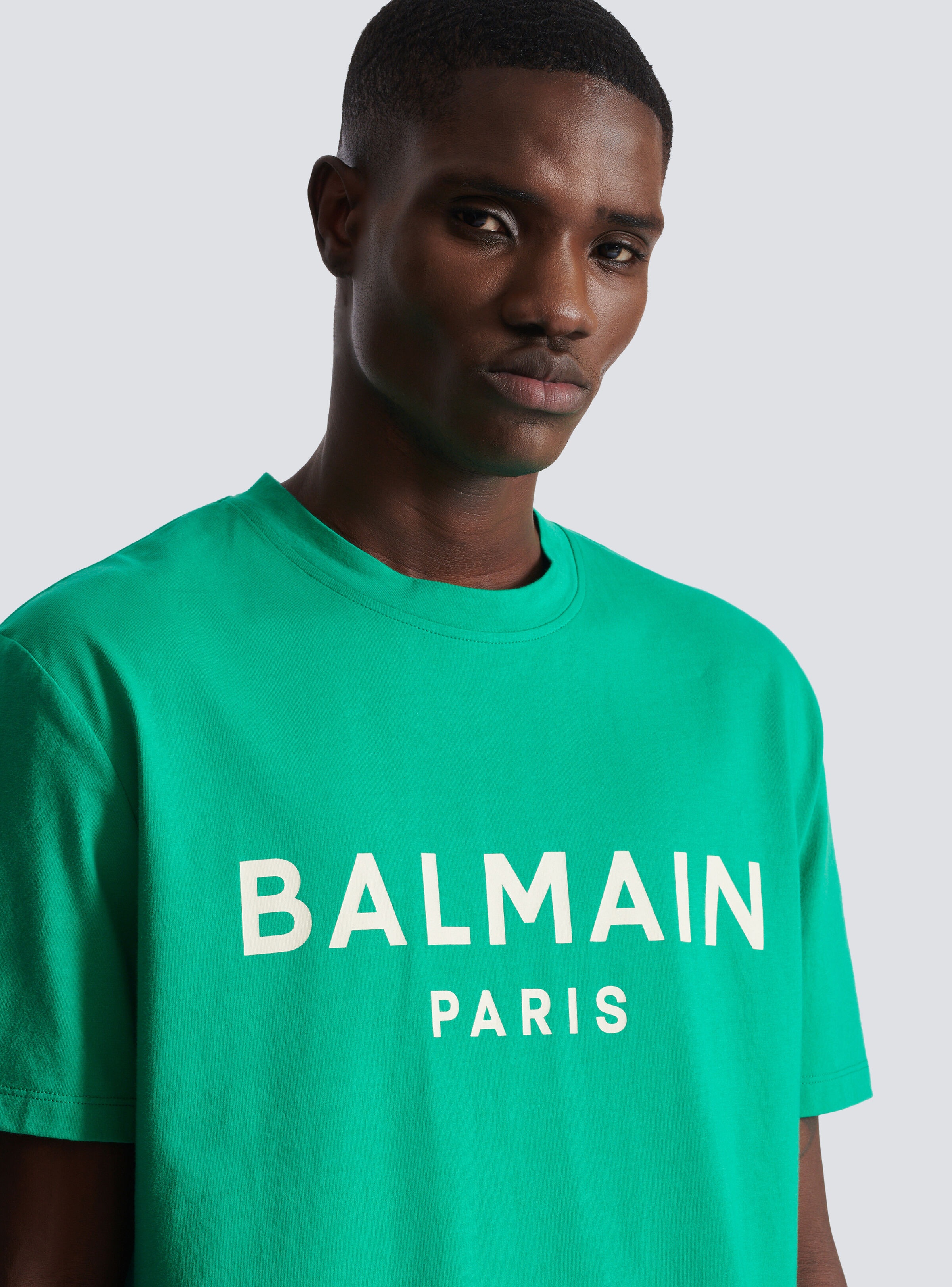T-shirt with Balmain Paris print - 7
