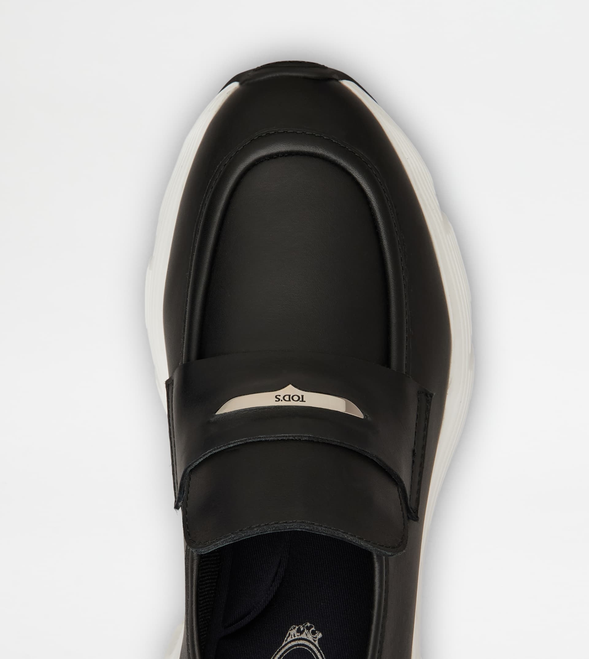 SPORTY LOAFERS IN LEATHER - BLACK - 5
