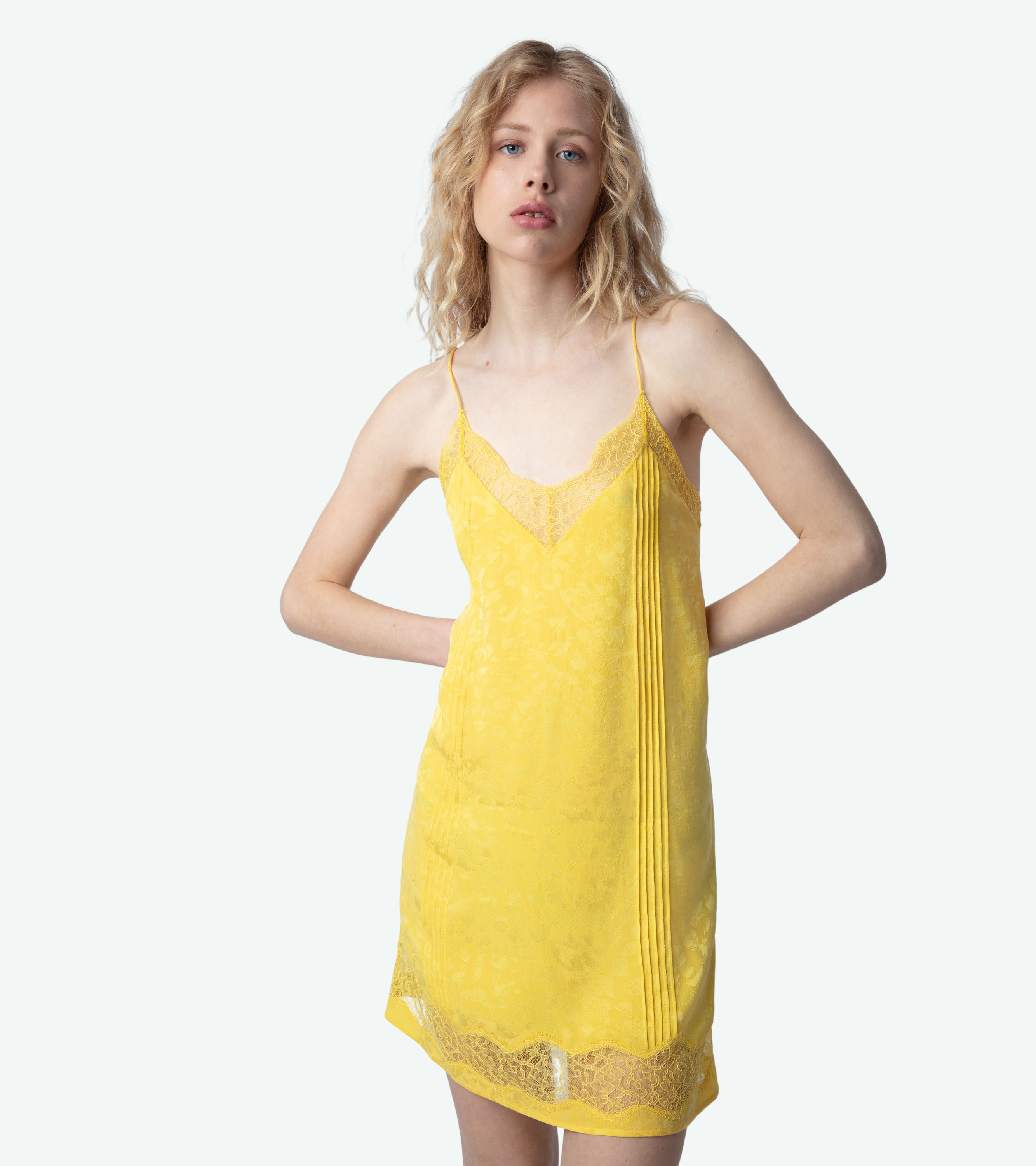Crystal Silk Jacquard Dress - 5