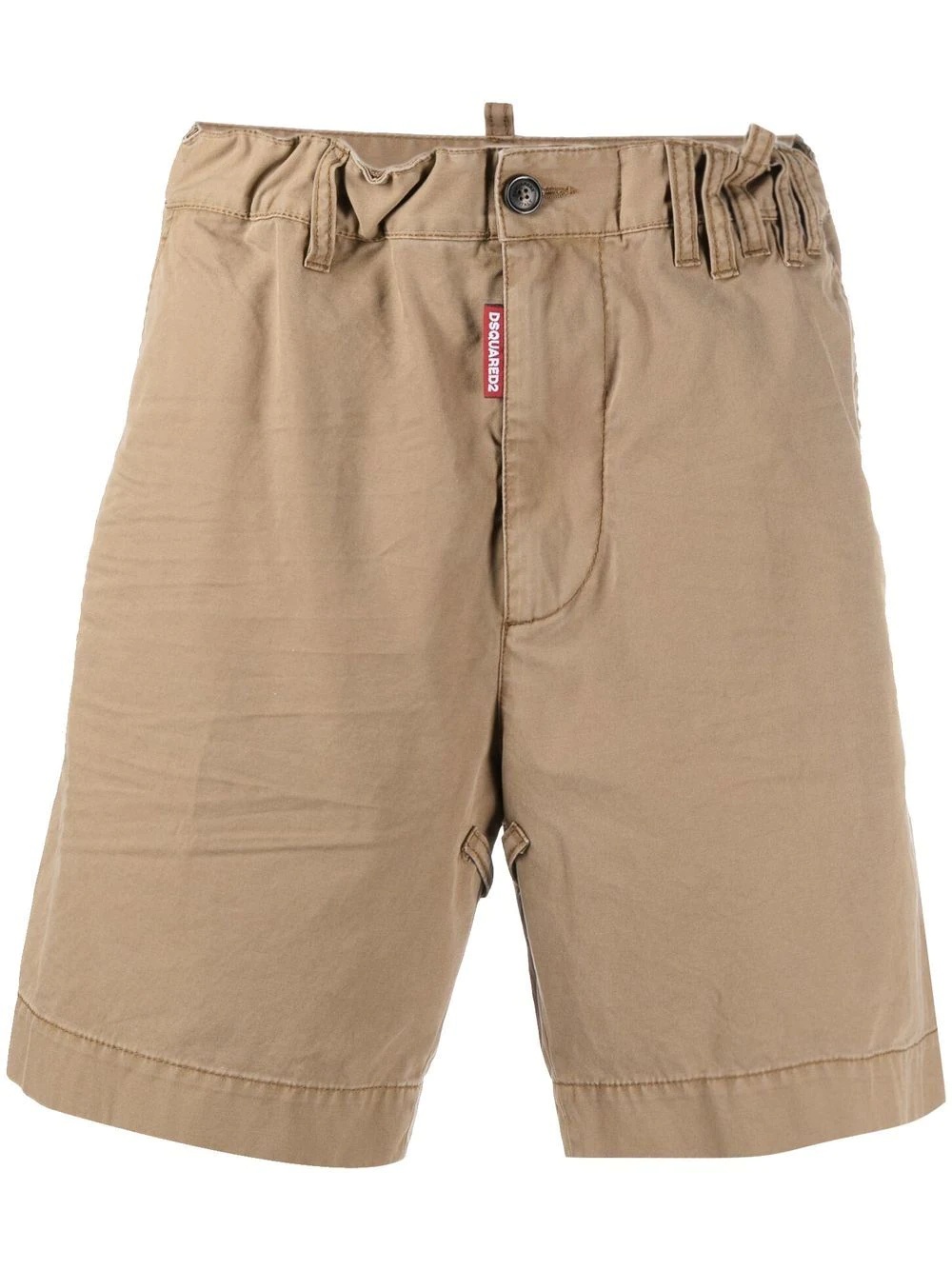 side-zip chino shorts - 1