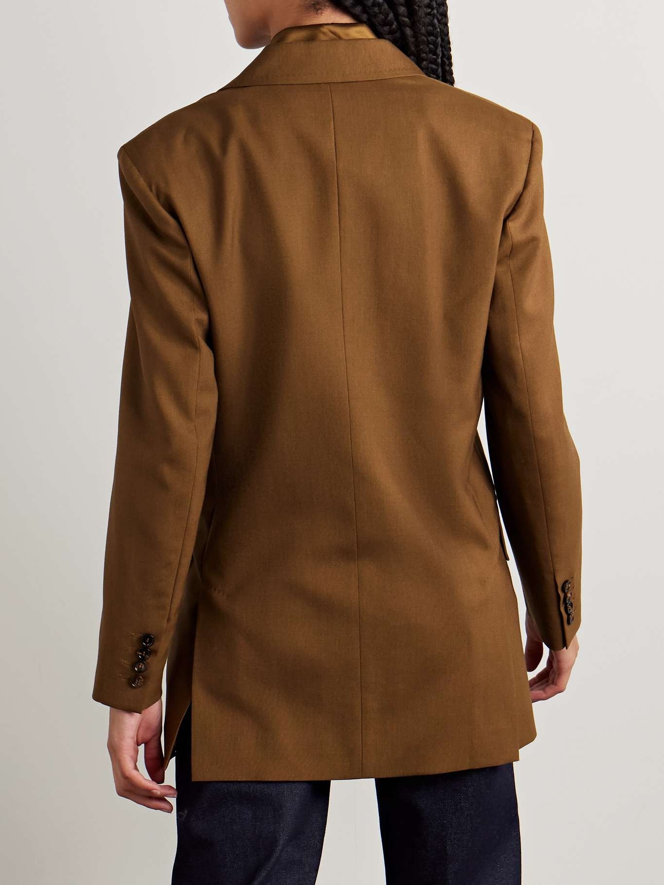 Max Mara Palanca double-breasted wool, mohair and silk-blend