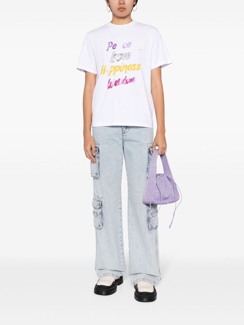 We11done graphic-print cotton T-shirt outlook