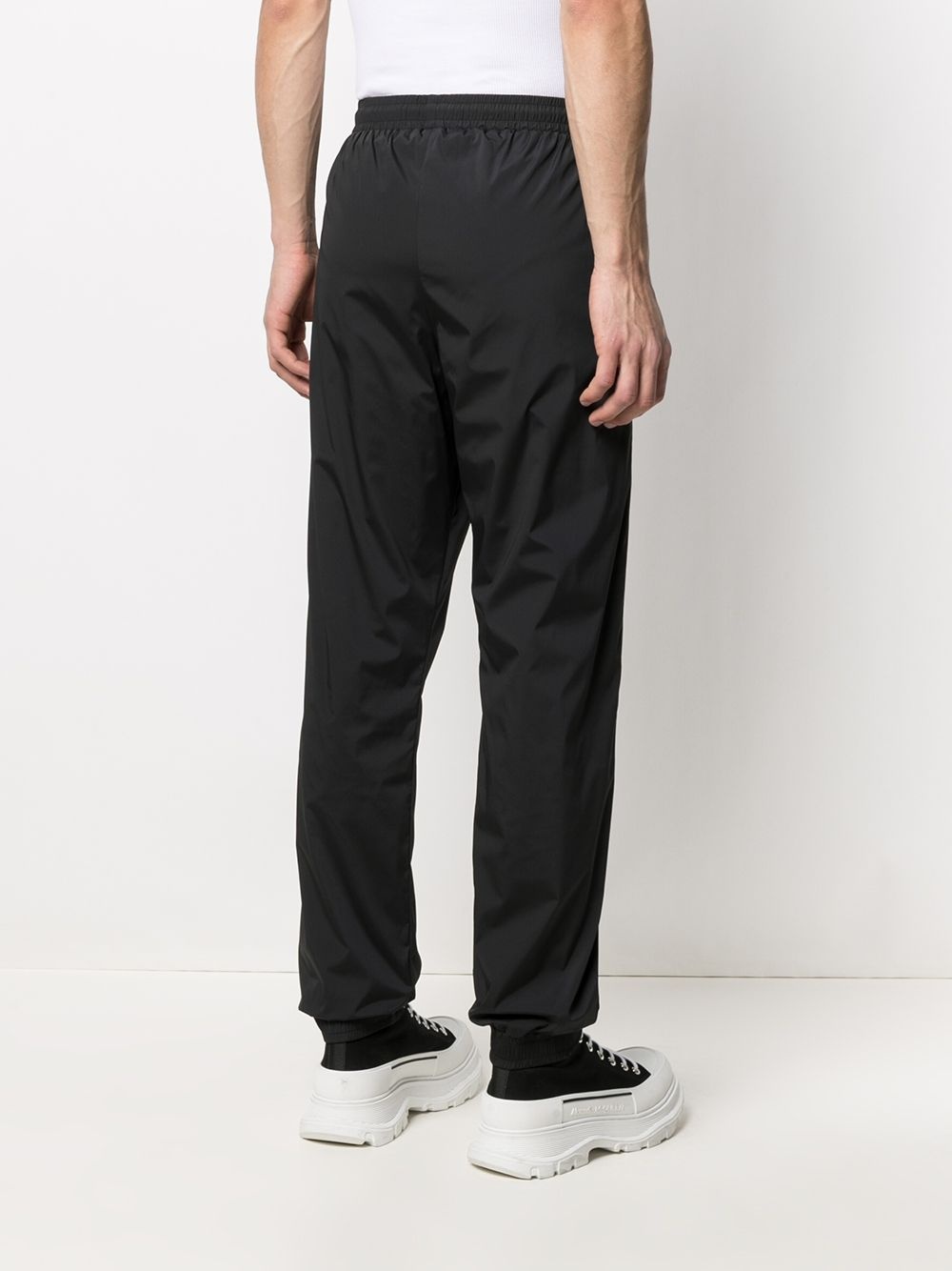 logo-tape tapered track pants - 4