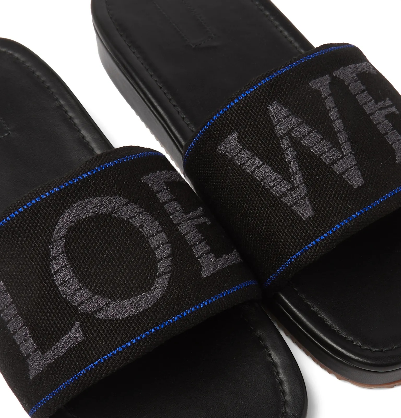 + Paula's Ibiza Logo-Embroidered Canvas Slides - 4