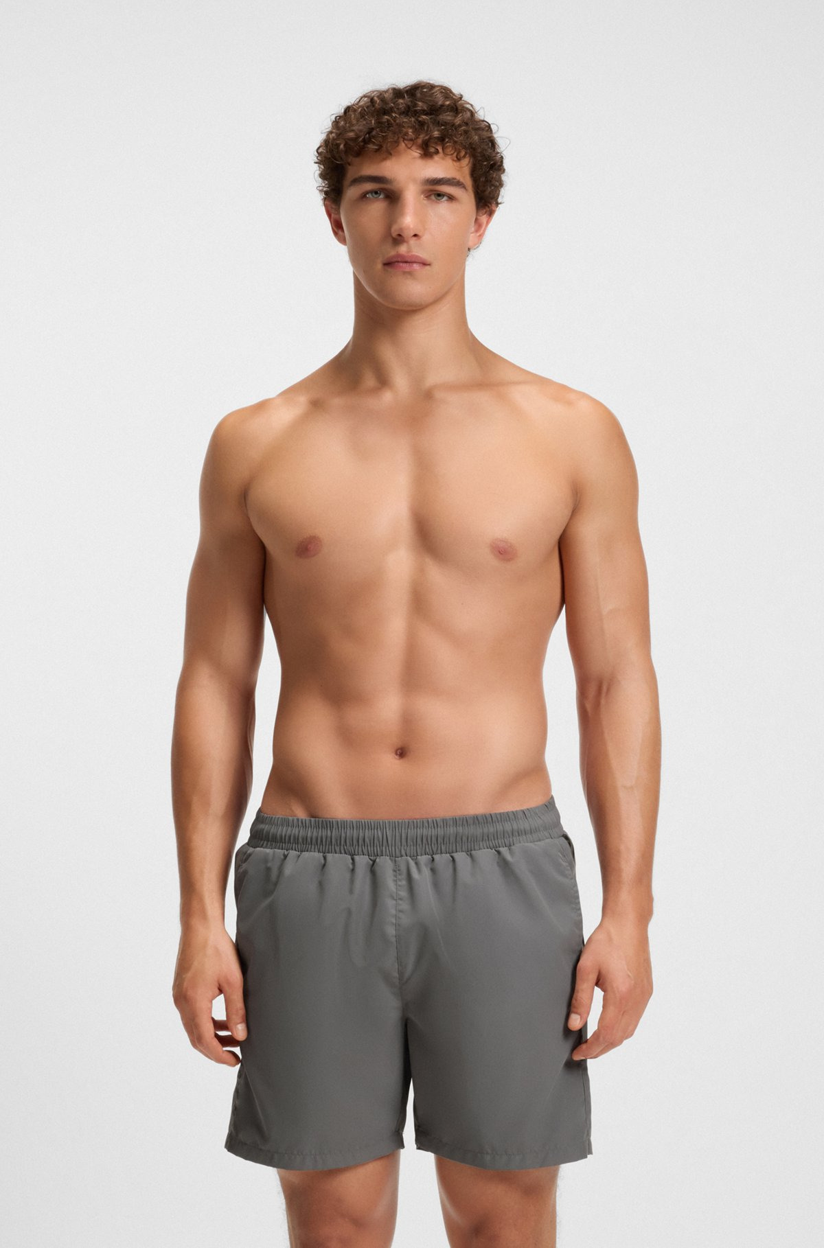 SWIM SHORTS WITH STRIPE AND LOGO - 2