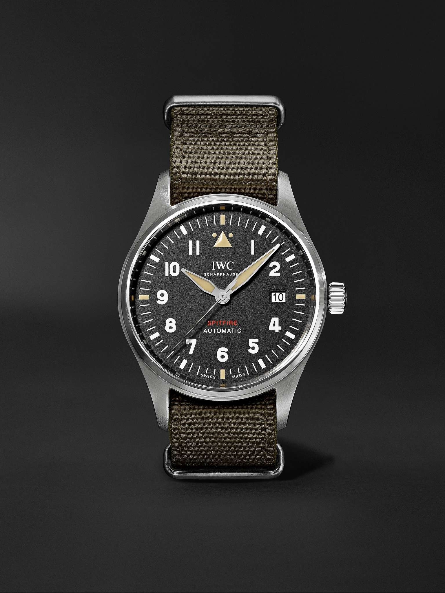 Pilot's Spitfire Automatic 39mm Stainless Steel and Textile Watch, Ref. No. IW326801 - 1