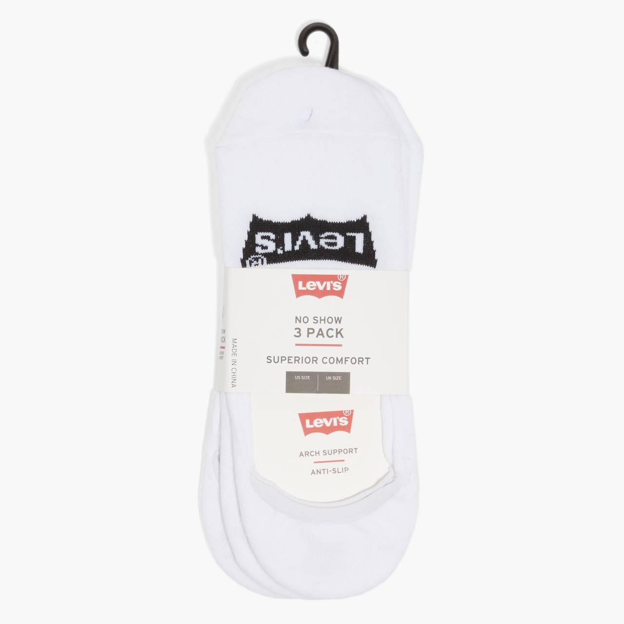 LEVI'S® LOGO NO SHOW SOCKS (3 PACK) - 4