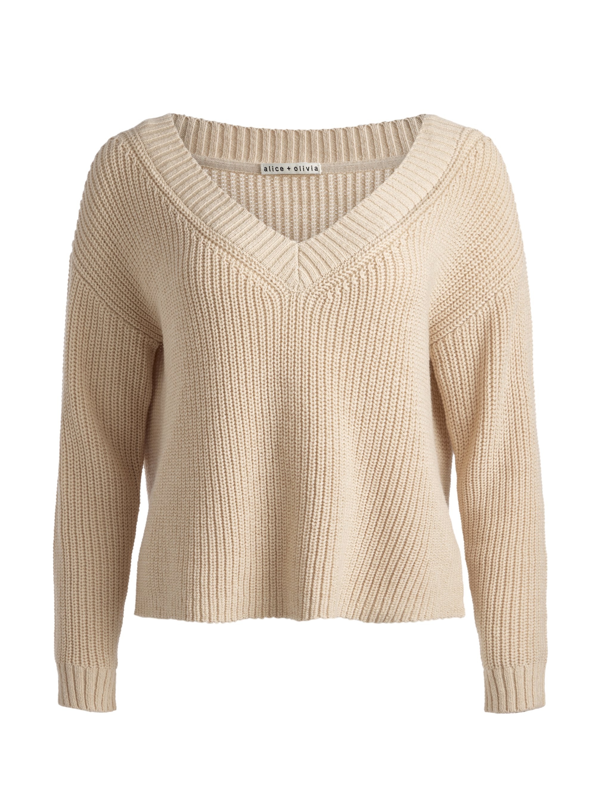 ALITA RELAXED V NECK PULLOVER - 1