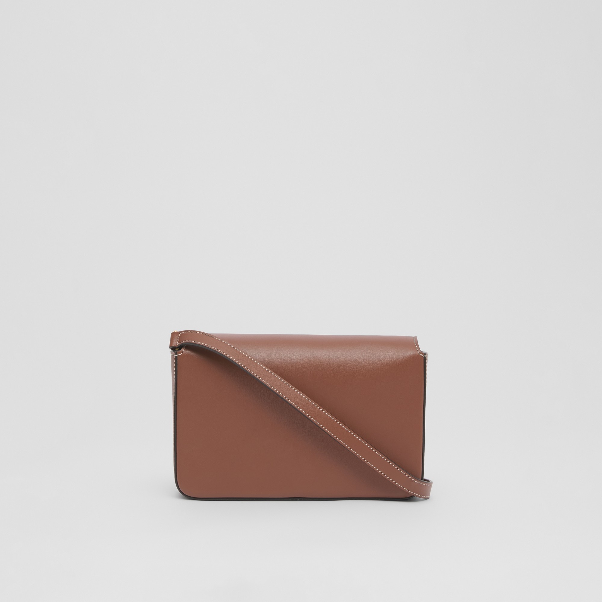 Vintage Check and Leather Penny Bag - 8