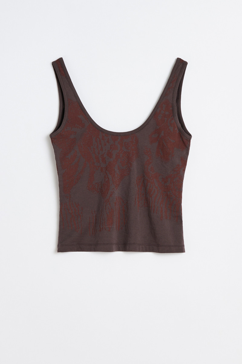 Our Legacy Blade Tank Tasty Raisin Lace Stencil 1