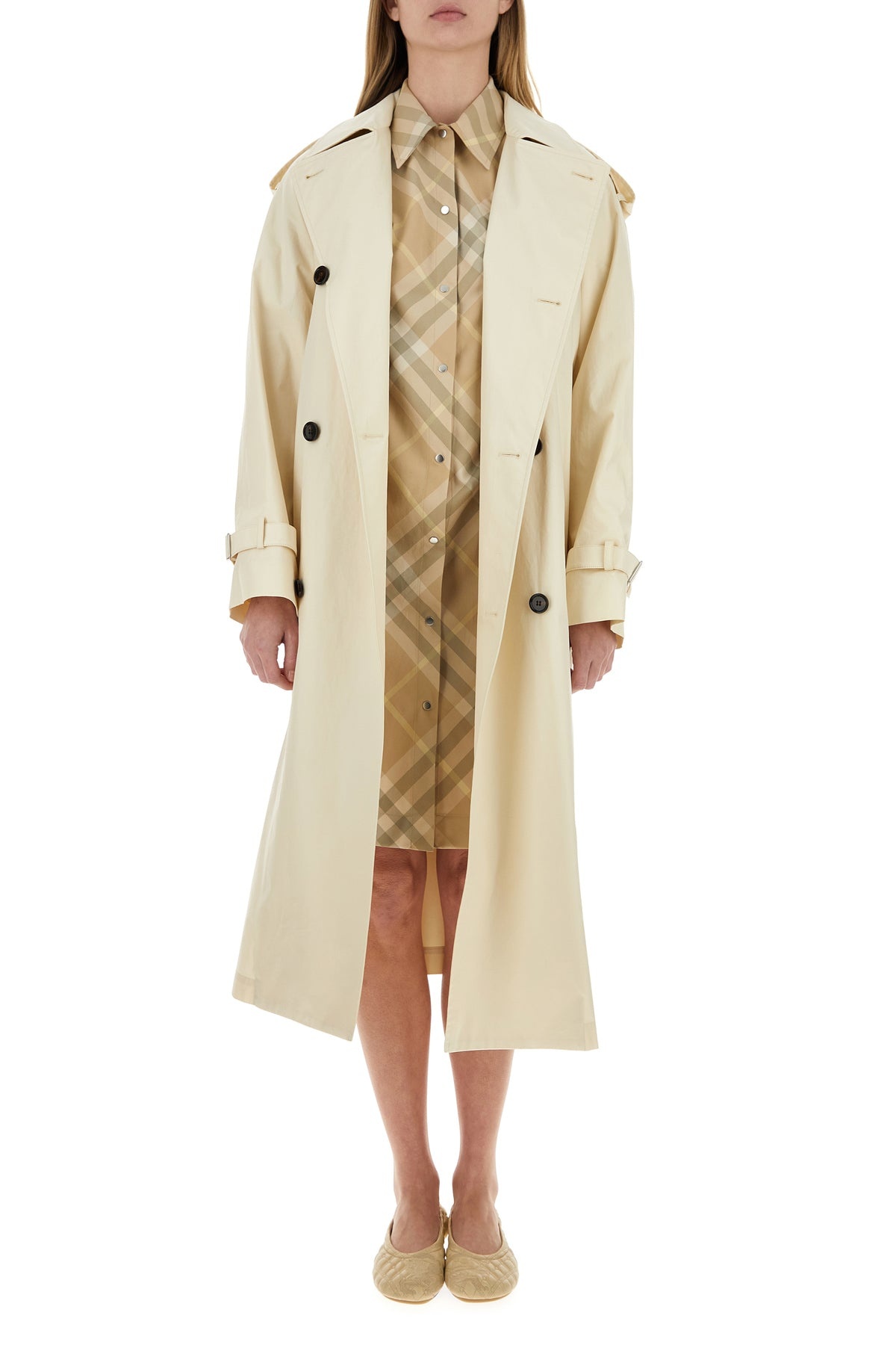 Embroidered cotton shirt dress - 6