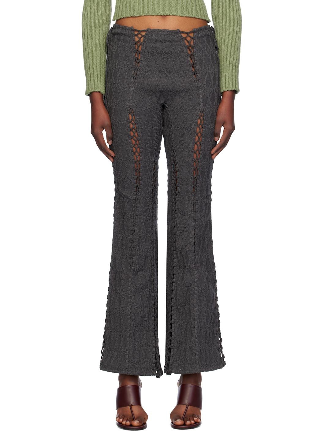 Gray Louise Flare Lounge Pants - 1