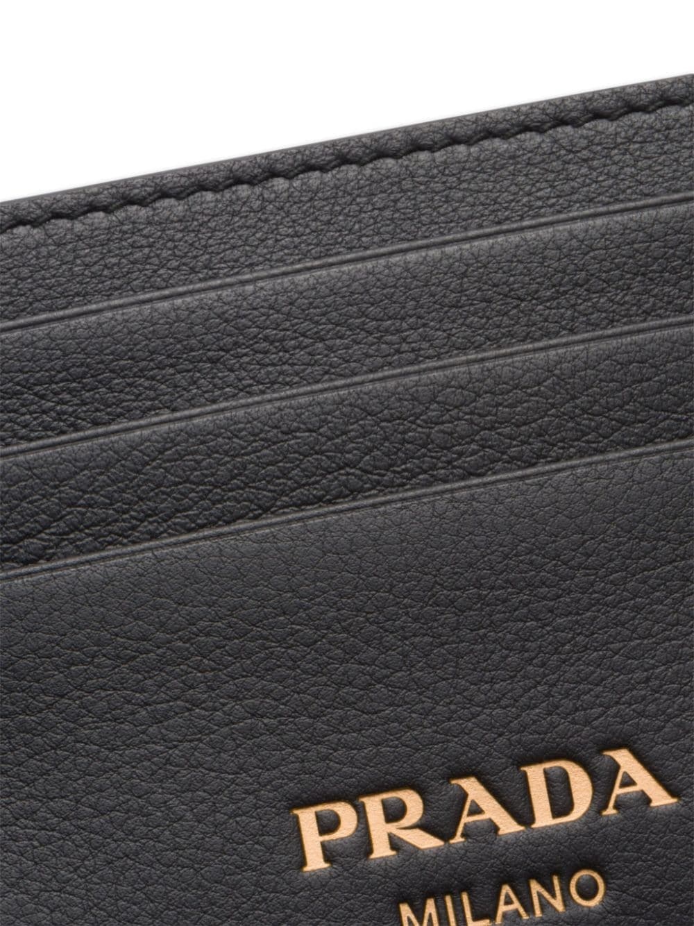 logo-stamp leather cardholder - 3