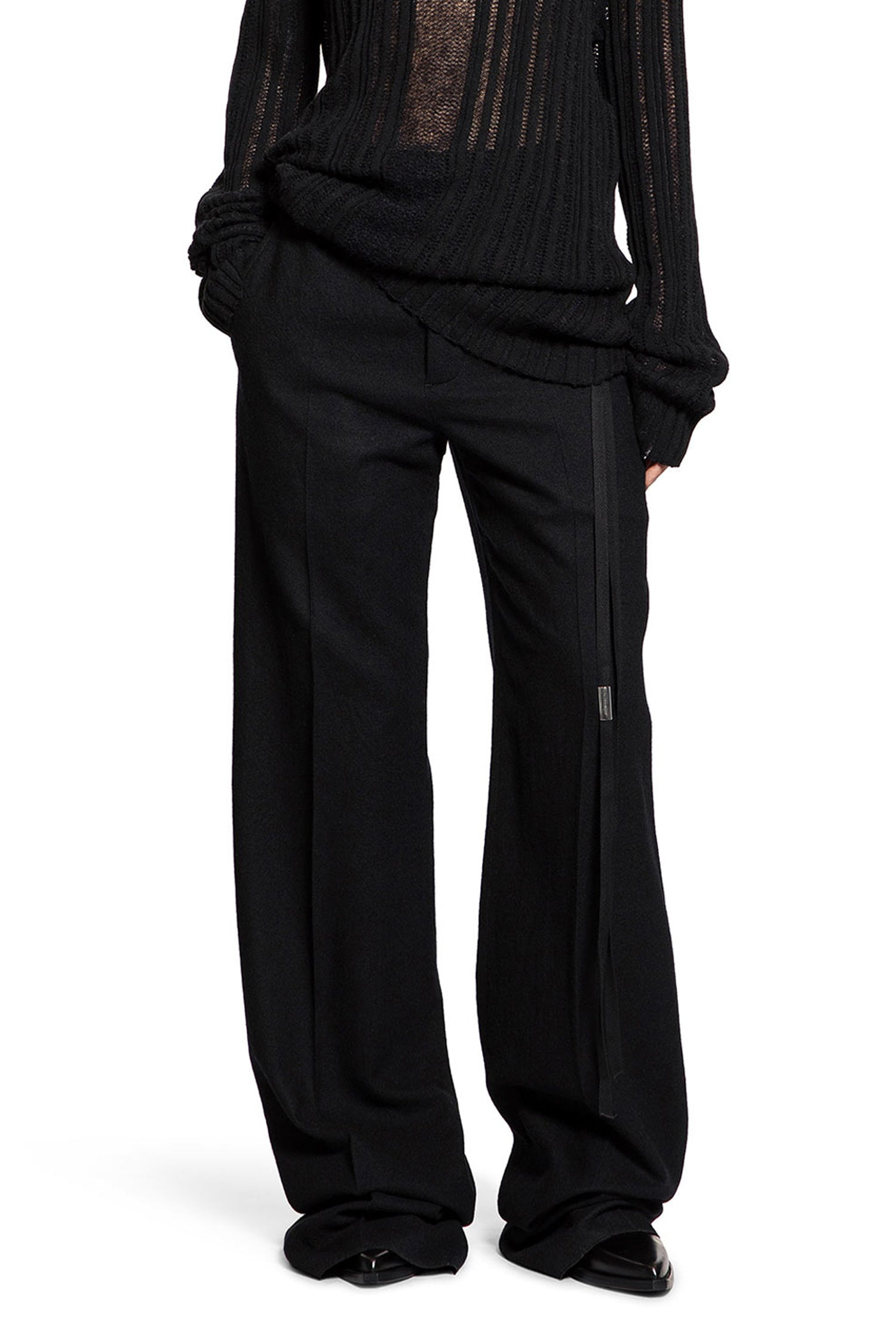 Brushed-Wool-Maaike-Flared-Leg-Trousers - 5