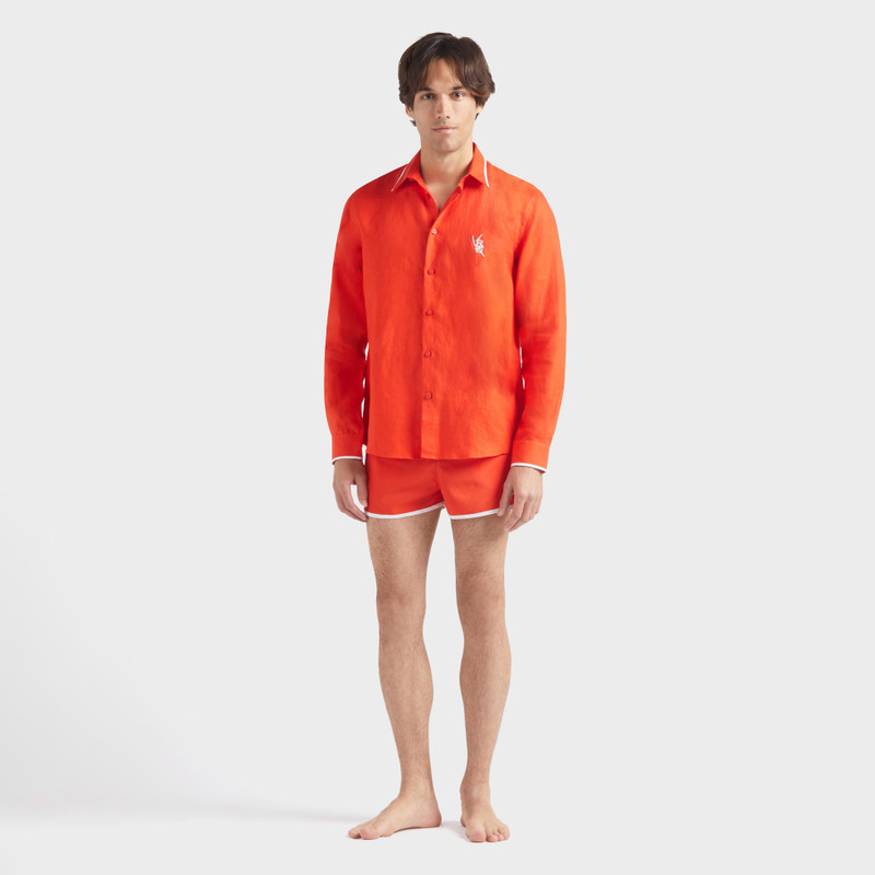 Vilebrequin Men Linen Shirt VBQ Line outlook