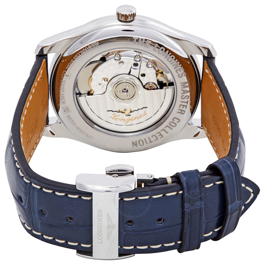 Longines Master Automatic Blue Dial Blue Leather Men's Watch L27934920 - 3