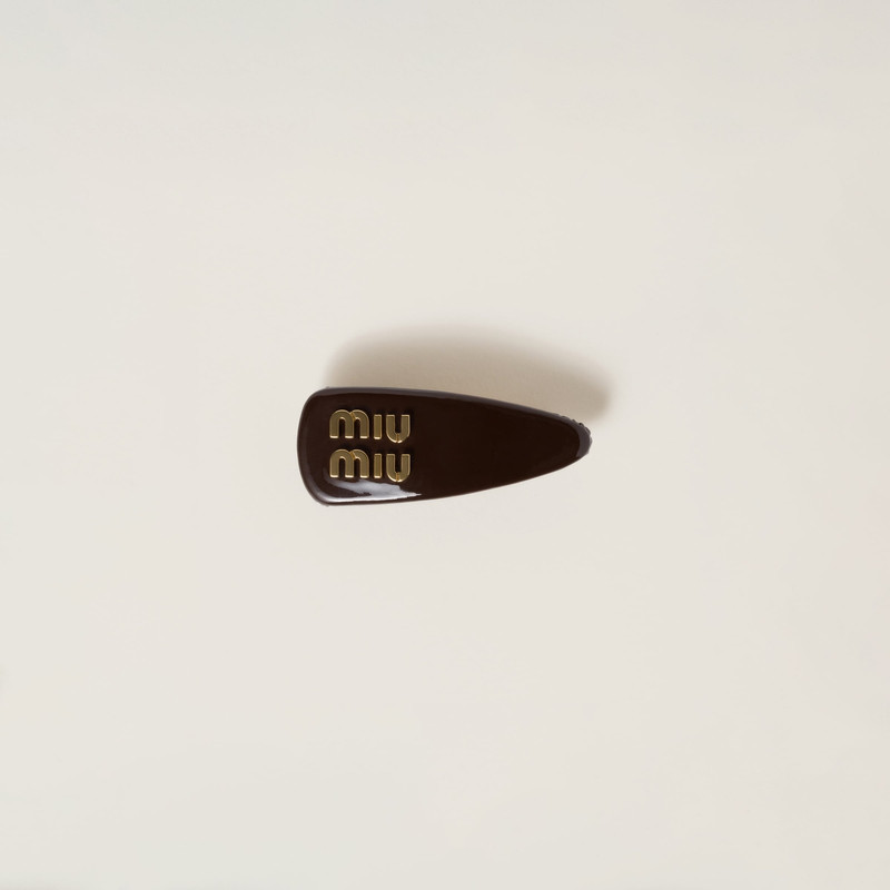 Patent leather hair clip 1