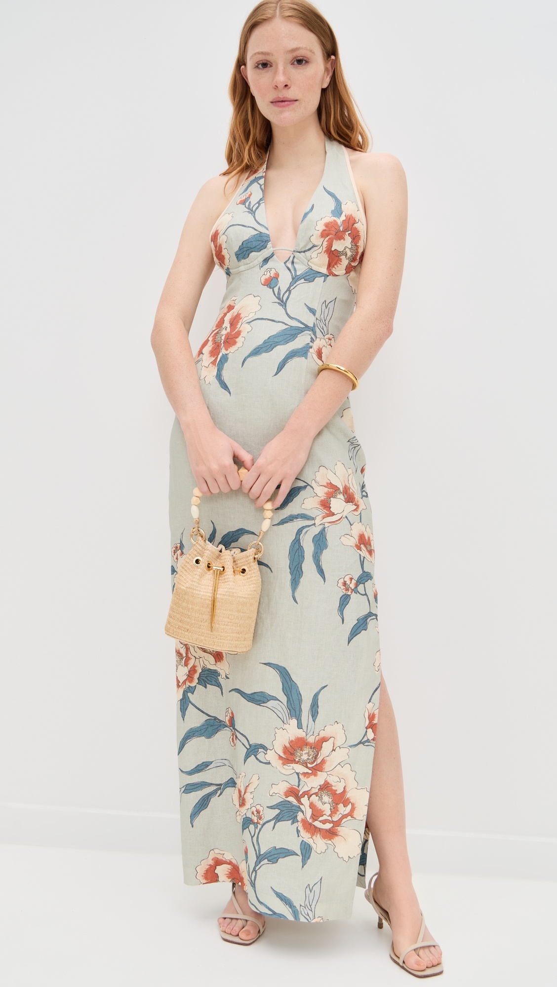 Roisin Halter Midi Dress - 4