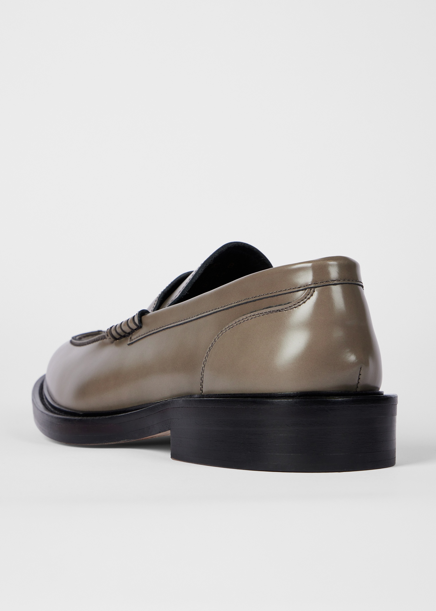 Grey Leather 'Rossini' Loafers - 5