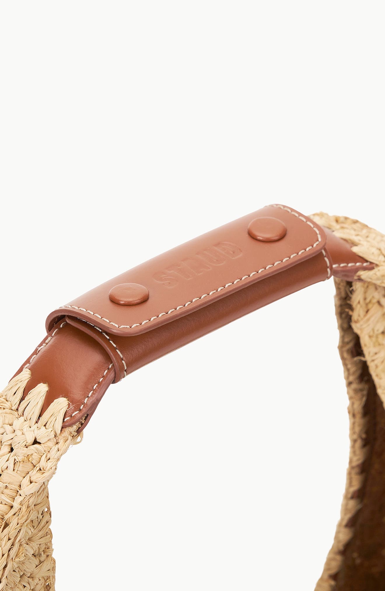 STAUD Large Raffia Moon Shoulder Bag in Natural/Tan at Nordstrom - 4