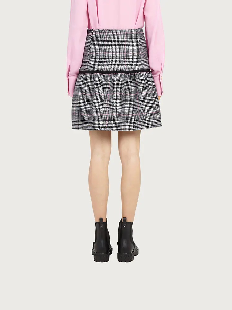 MINI SKIRT WITH FLOUNCE - 4