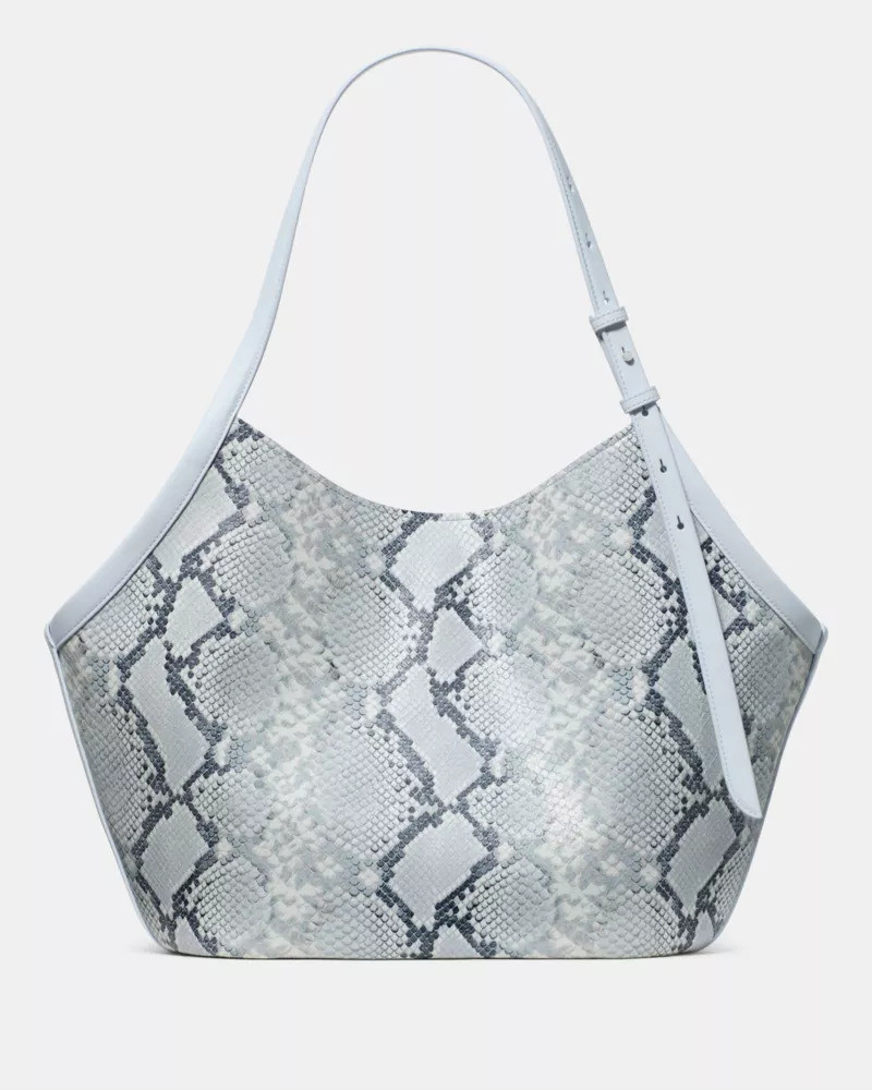 Deco Snake Embossed Tulip Tote Bag 6