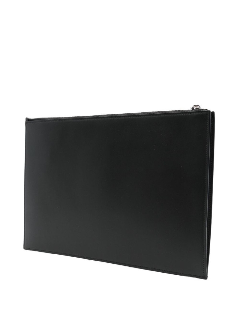 logo-print clutch bag 3