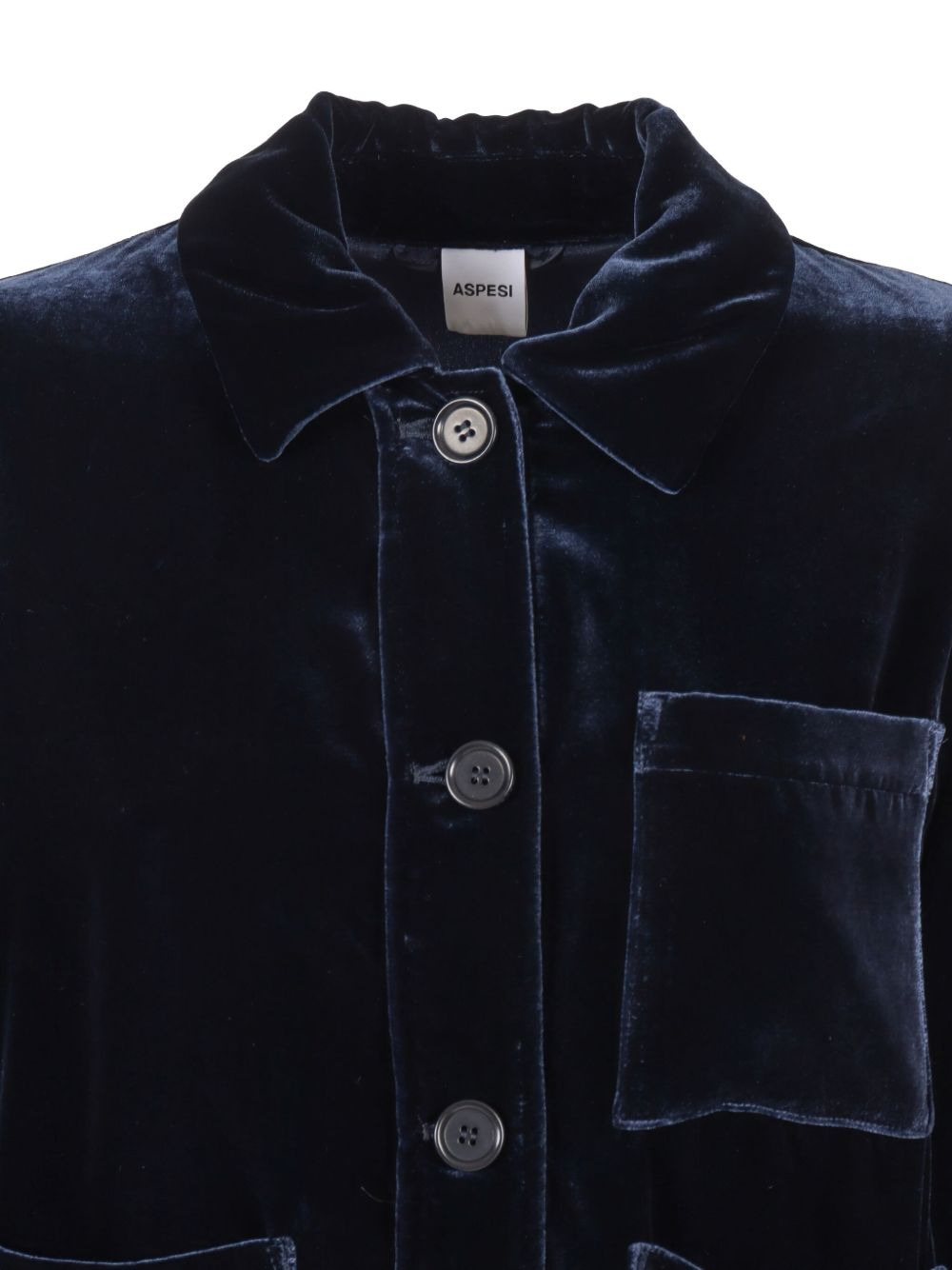 velvet patch-pocket jacket - 3