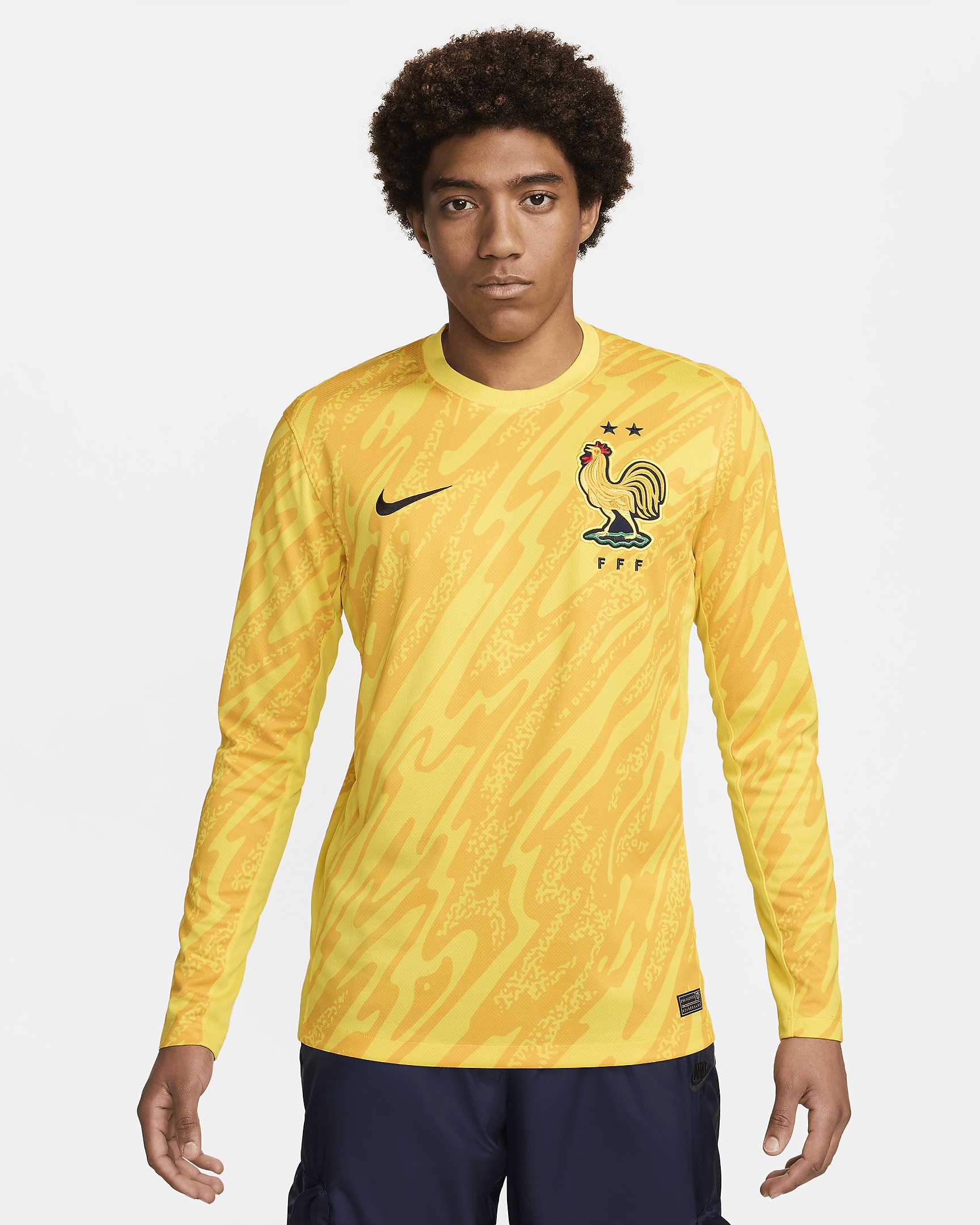 FFF (Team) 2024/25 Stadium Goalkeeper Nike Men's Dri-FIT Soccer Replica Jersey - 1