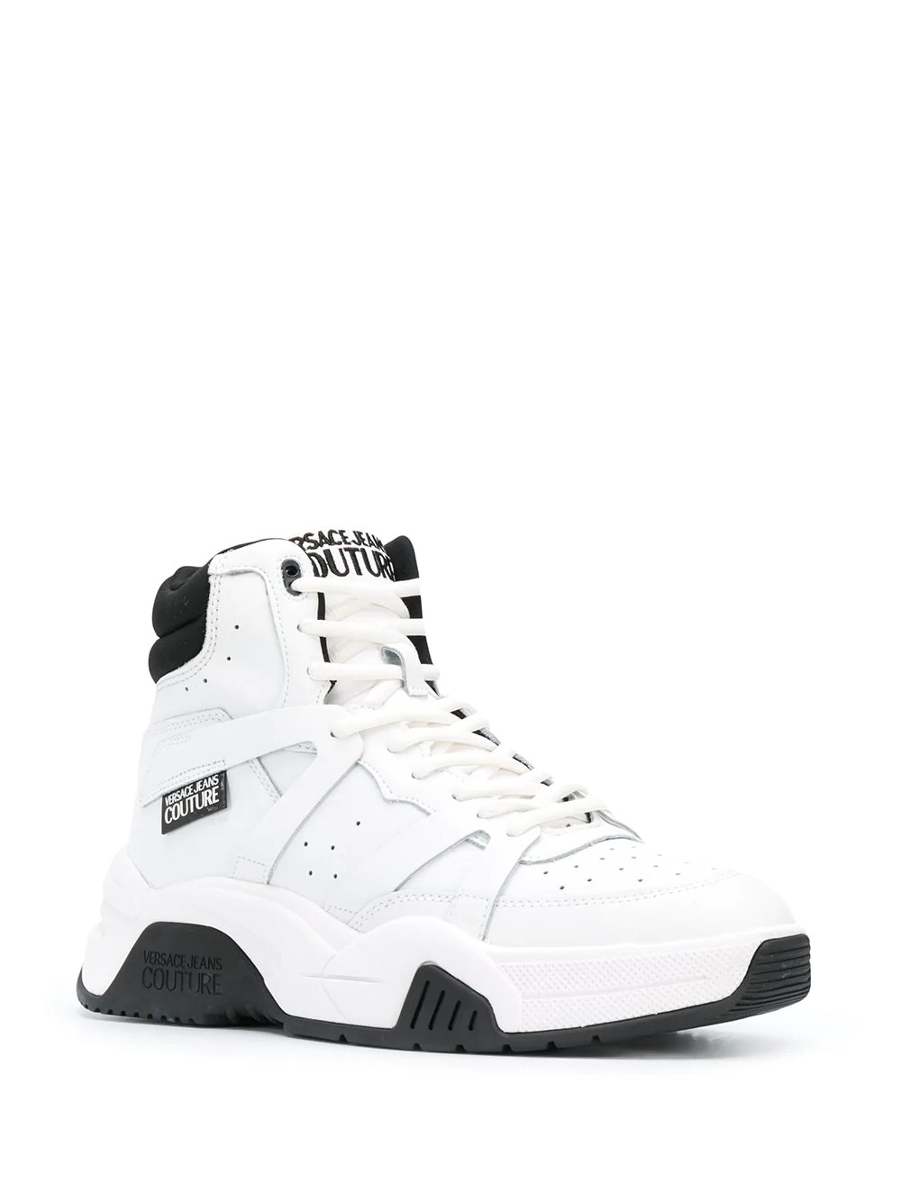 hi-top lace trainers - 2