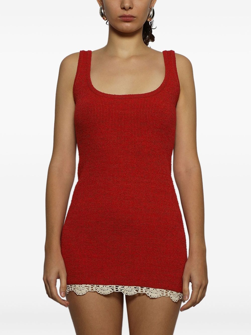 ribbed-knit minidress - 3