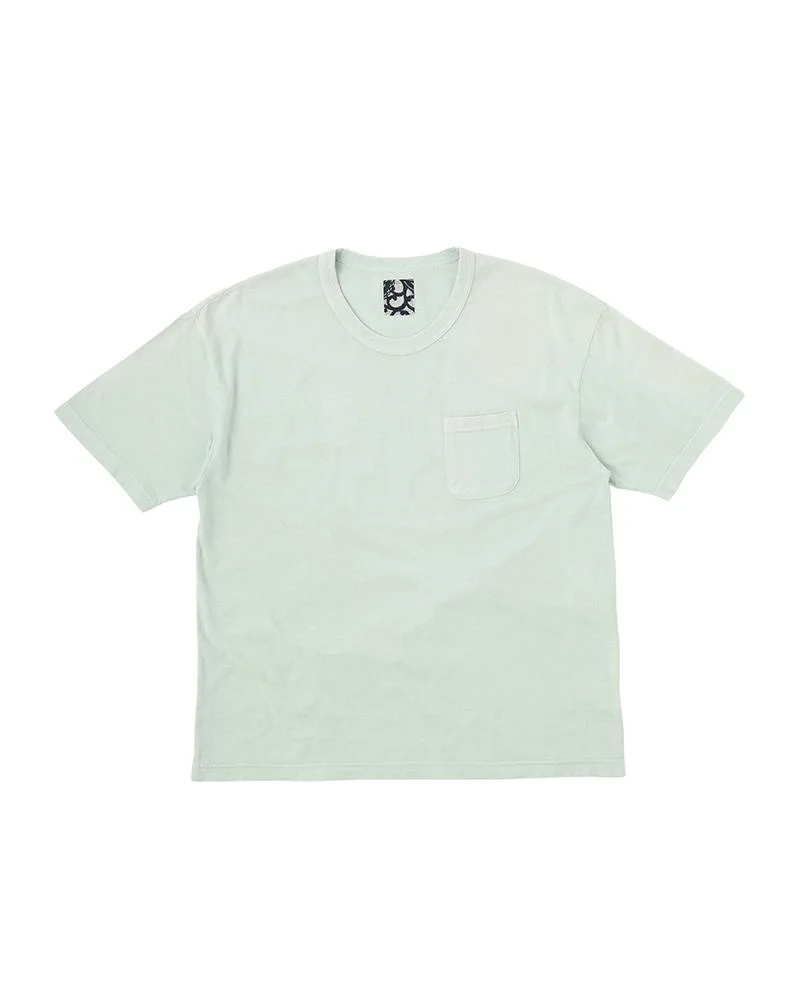 JUMBO TEE S/S DMGD LT.BLUE - 1