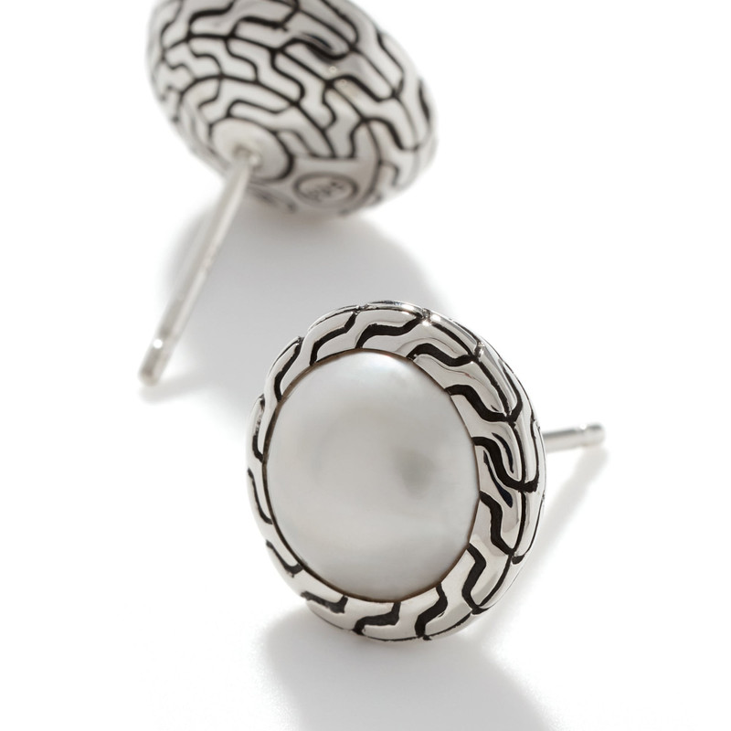 JOHN HARDY Pearl Stud Earrings, Sterling Silver outlook
