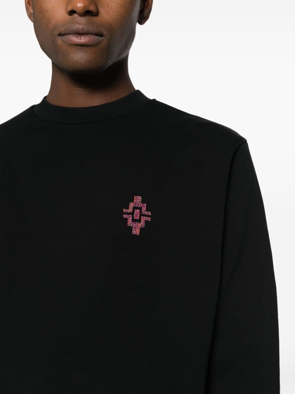 Graffiti Cross-embroidery cotton sweatshirt - 5