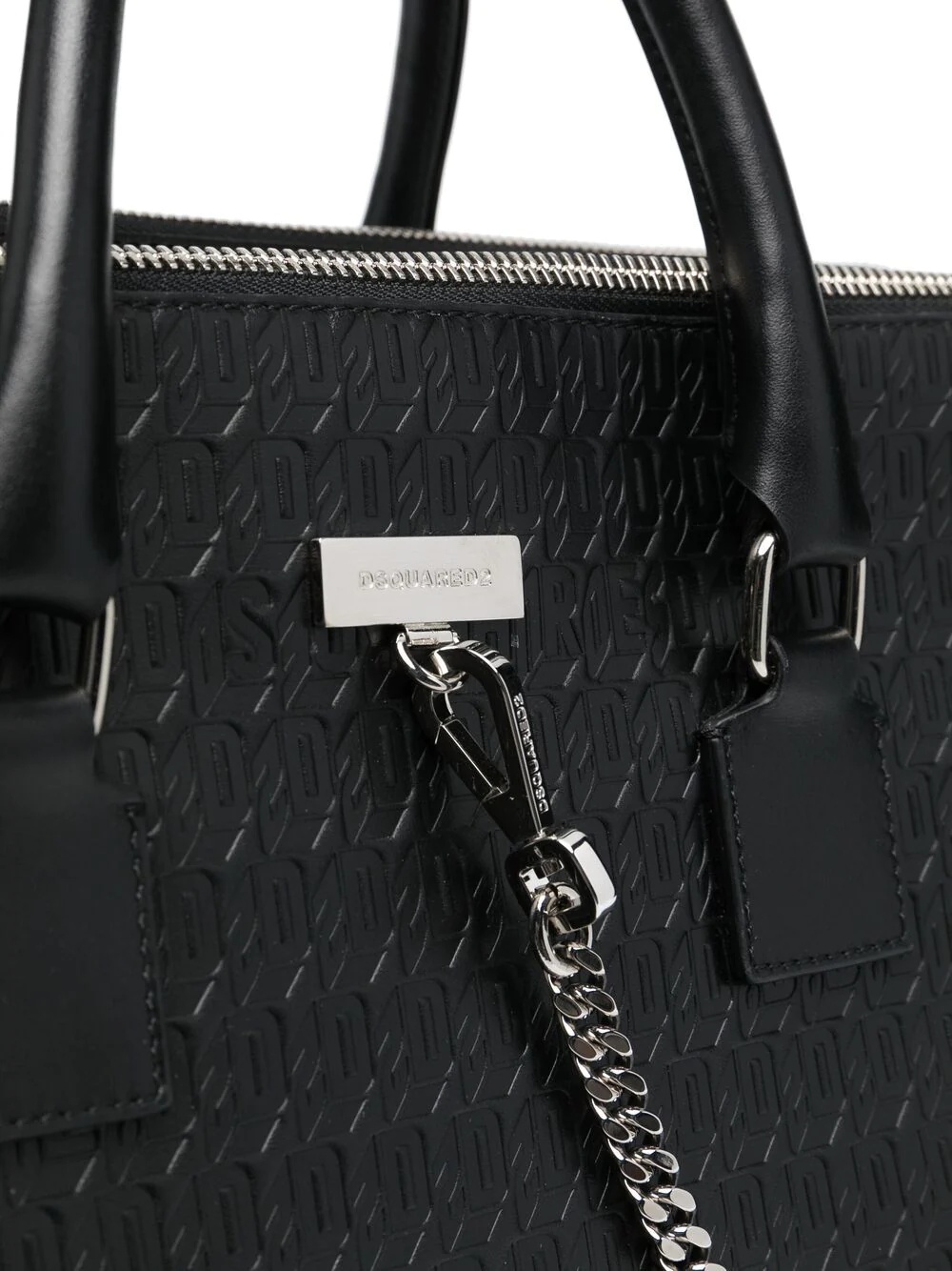 logo-embossed duffle bag - 4