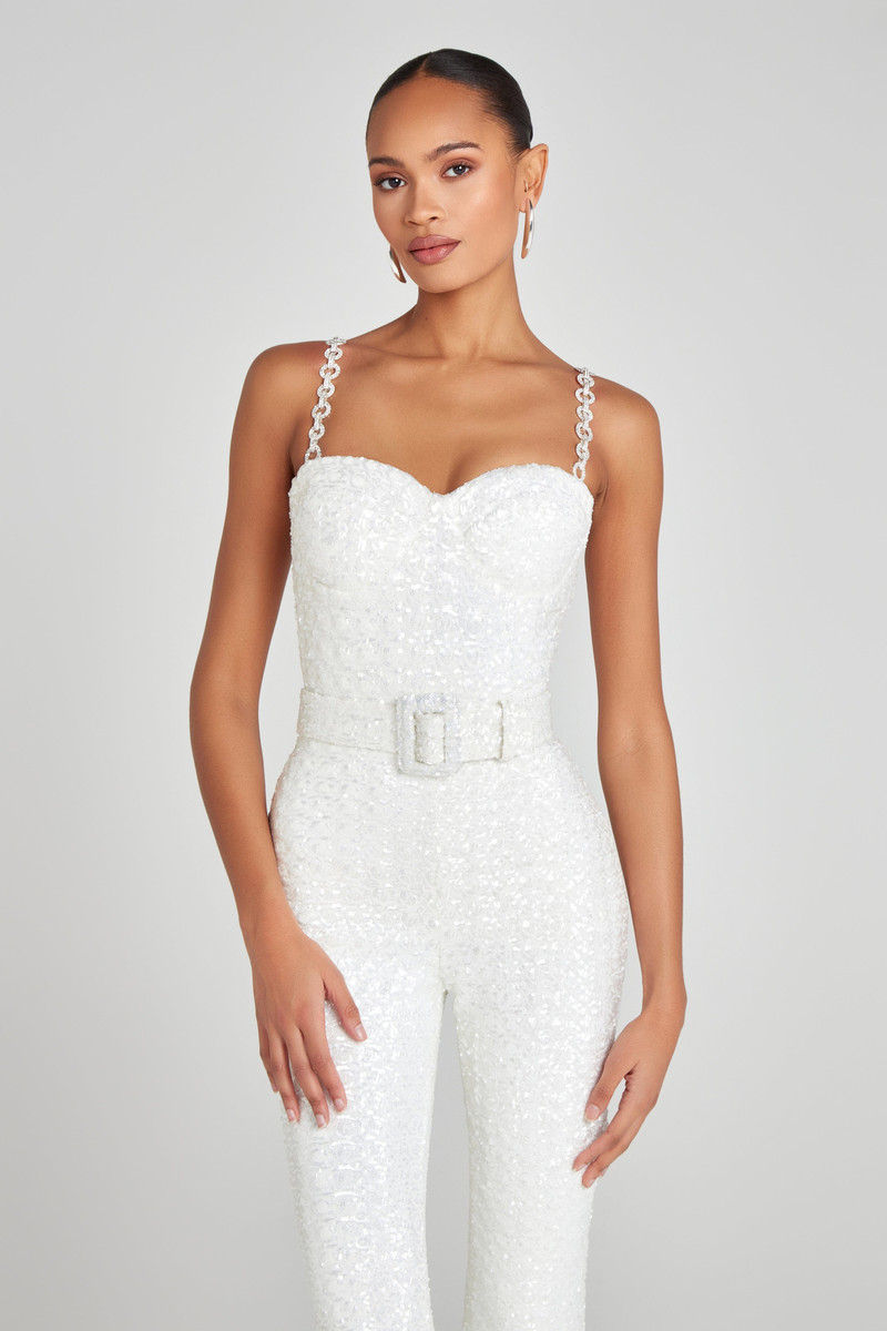 NADINE MERABI LUCINDA White Jumpsuit outlook