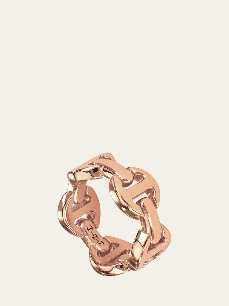 HOORSENBUHS® 18K Rose Gold Dame Tri-Link Ring outlook