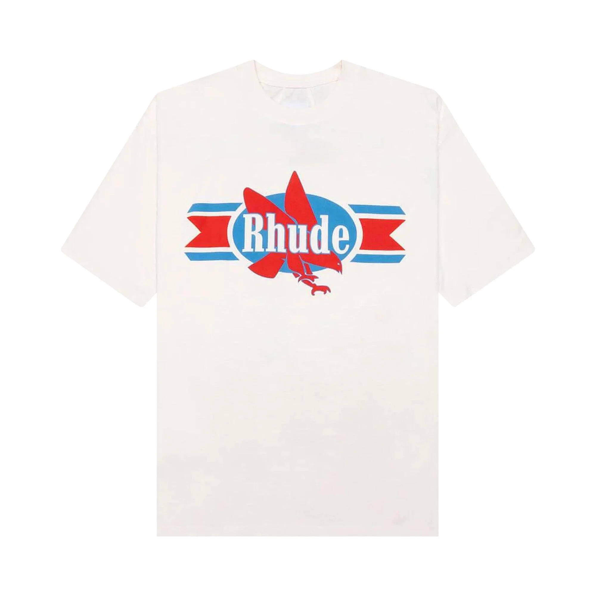 Rhude Chevron Eagle Tee 'Vintage White' - 1