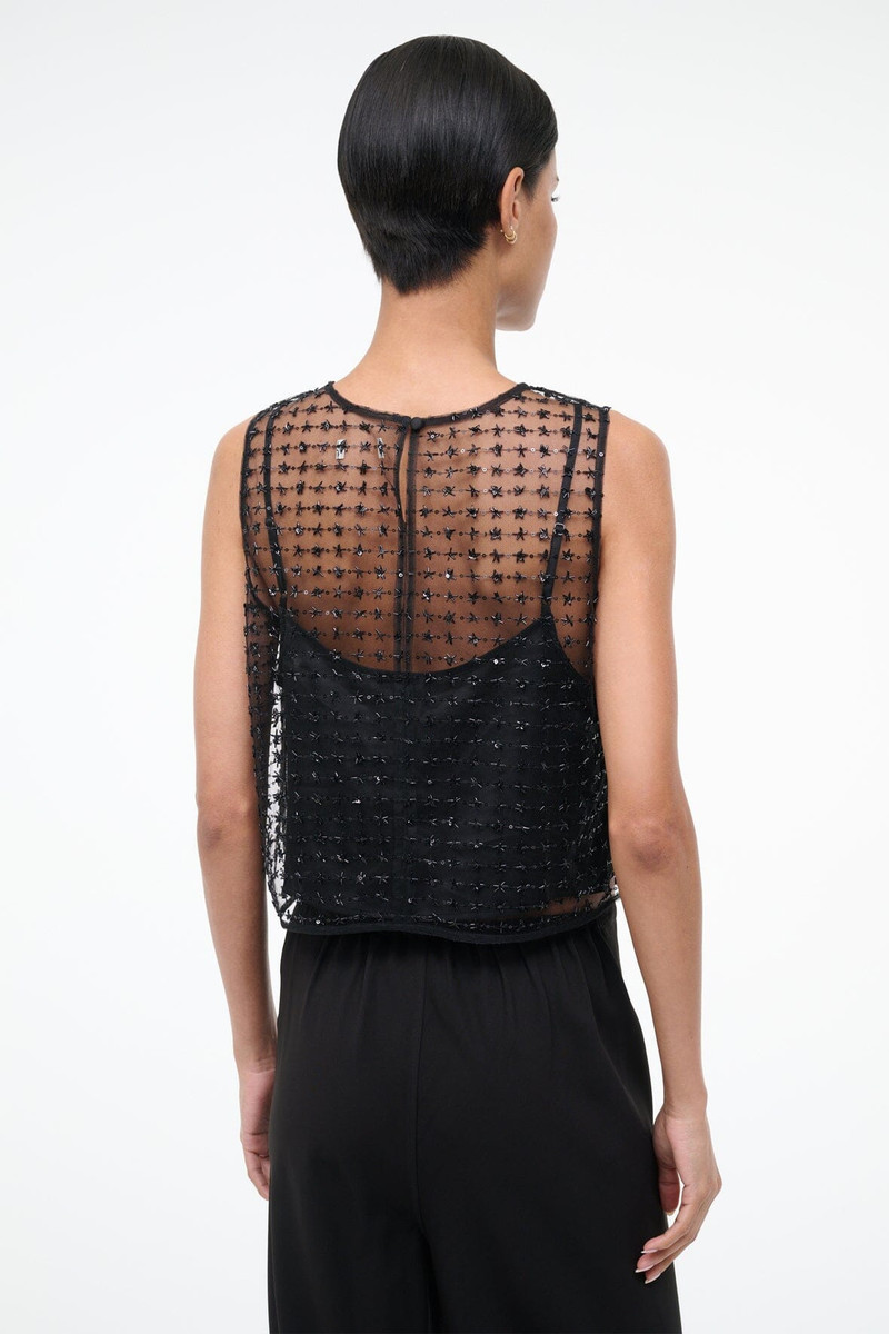 STAUD SERAPHINA TOP STARDUST ONYX 4