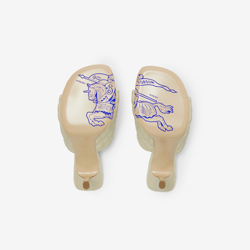 Leather Quilt Mules 6