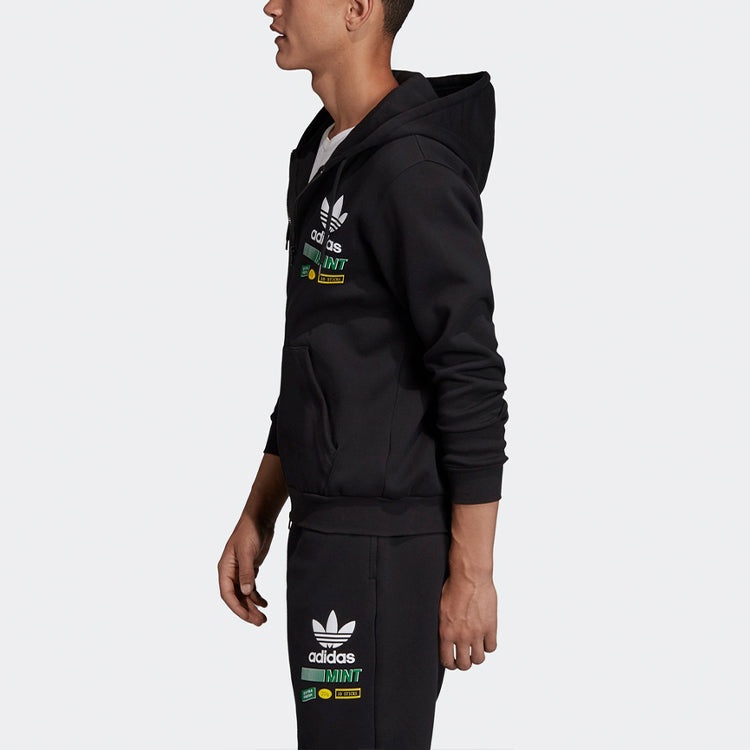 New adidas originals 2019 Men Sports Jacket Black Graphic Track Top Gym  FP7701
