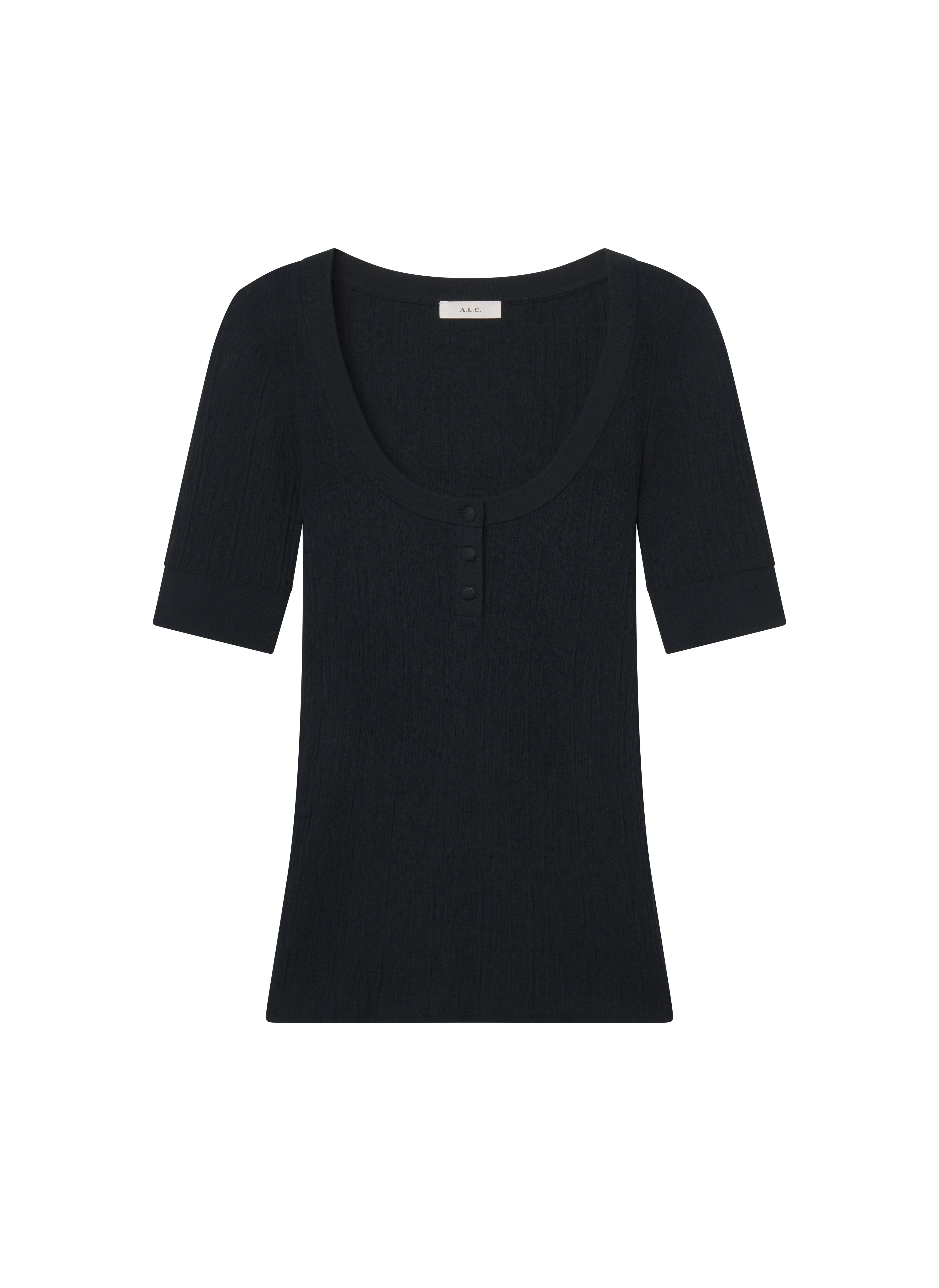 Alette Fine Cotton Knit Top - 1