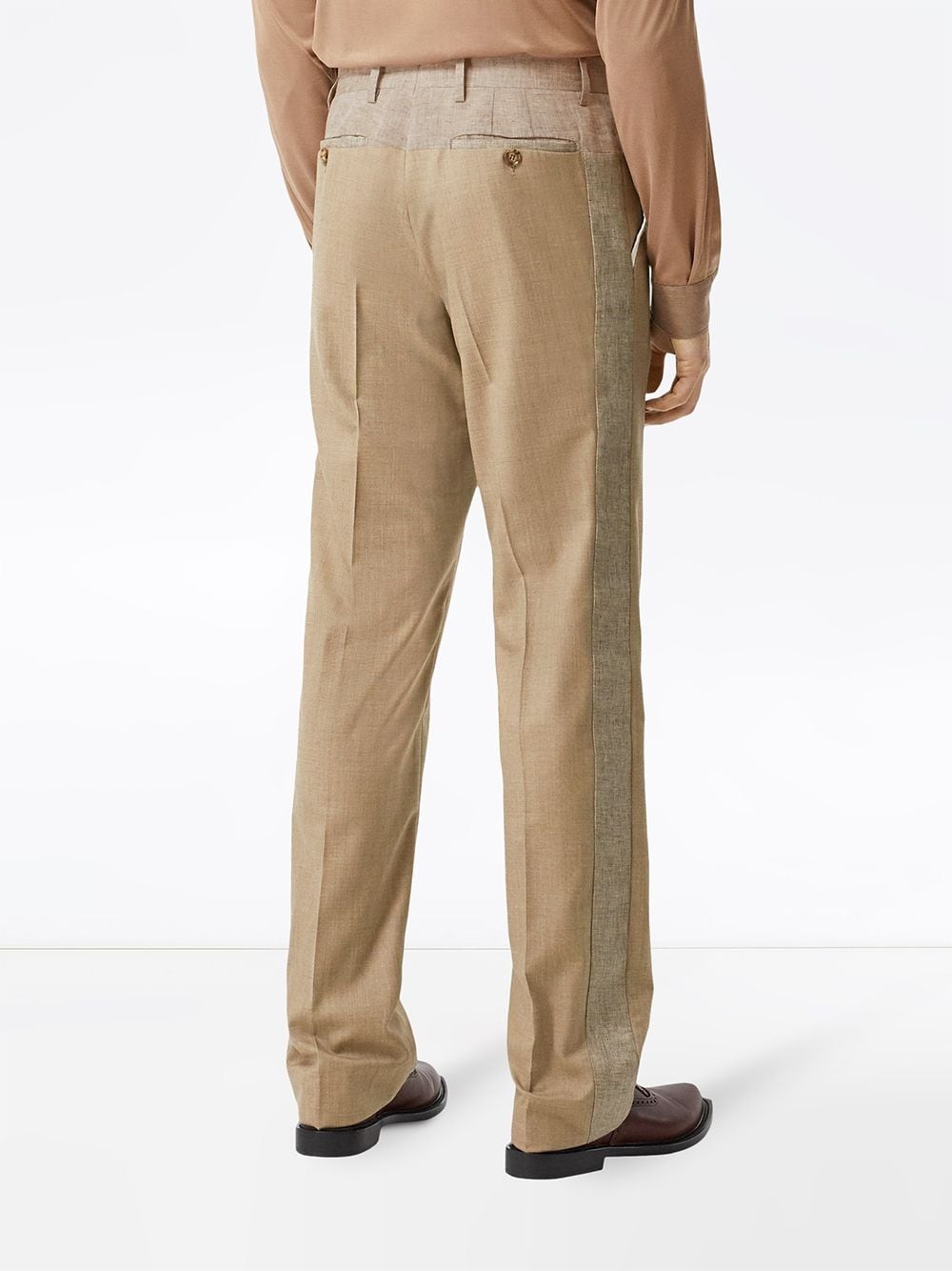 two-tone tailored trousers - 4